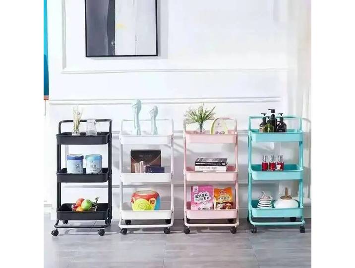 Chariot de rangement mobile à roulettes pour cosmétiques, service alimentaire, coiffure, manucure, mobilier de salon