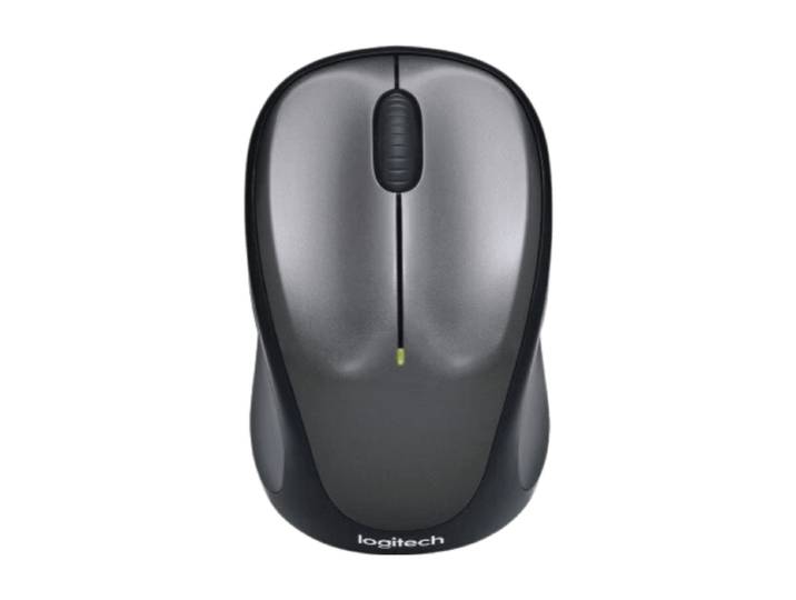 Logitech M235 Souris sans fil - 2,4 GHz avec récepteur Unifying, suivi optique, design profilé ambidextre, autonomie de 12 mois pour PC/Mac/ordinateur portable - Gris (910-002201)
