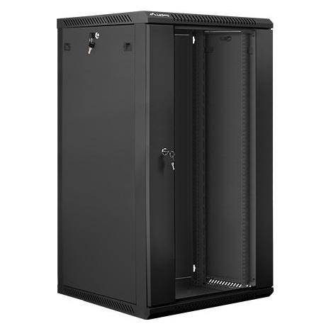 Lanberg WF01-6622-10B Rack 22U Wandmontiertes Regal (22 HE) (WF01-6622-10B)