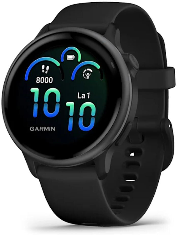 Garmin Vivoactive 6, tummanharmaa ja musta, 42 mm, Amoled monilajiälykello