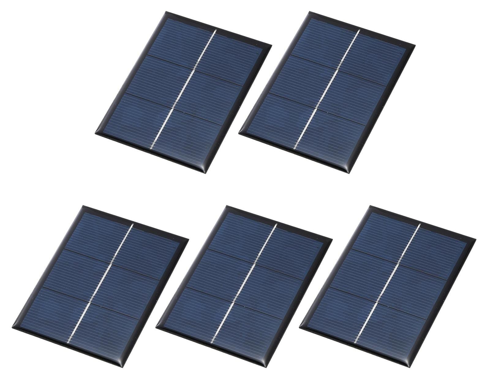 Dripio Set van 5 Mini-zonnecellen, Polykristallijn, 1,5 V, 0,45 W, 300 mA, 60 x 80 mm