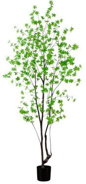 Nearly Natural 8' Artificial Minimalist Enkianthus Tree - Green