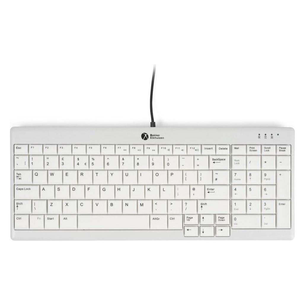 Bakker Elkhuizen BakkerElkhuizen Tastatur Ultraboard 960 V2 Compact US retail (US, Kabelgebunden) (BNEU960V2US)