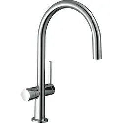 hansgrohe Talis M54 Einhebel-Küchenmischer 220, Geräteabsperrventil, 1-jet, 72805000, Farbe: Chrom