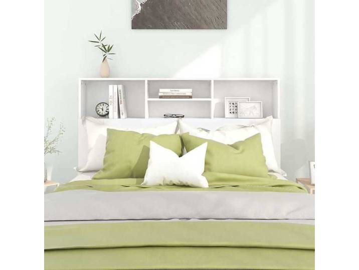 Top sélection  Armoire à tête de lit - ECOHOME - Blanc 140 x 19 x 103 5cm - 4157