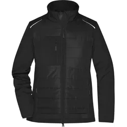 James & Nicholson Damen Hybrid Jacke Softshell-Jacke JN1819 black/black XS