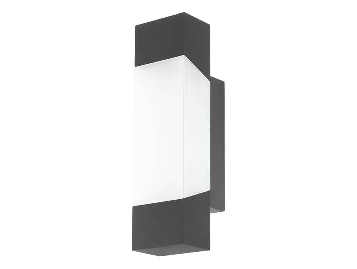 Applique murale d’extérieur 8 x 29 x 11cm Blanc/Noir