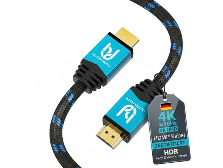 Ultra HDTV 4K HDMI kabel - 2 meter high speed HDMI 2.0b kabel - premium certificaat - 18 GBit/s - 4K@60Hz - resolutie tot 4096x2160 - knikbescherming