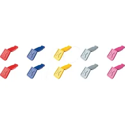 KN 00 61 10 CV01 - KNIPEX ColorCode Clip - 10 Stück, Farbmischung