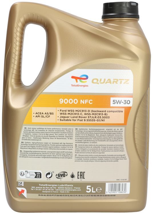 Motoröl TotalEnergies 2213835 Quartz 5W30 5L