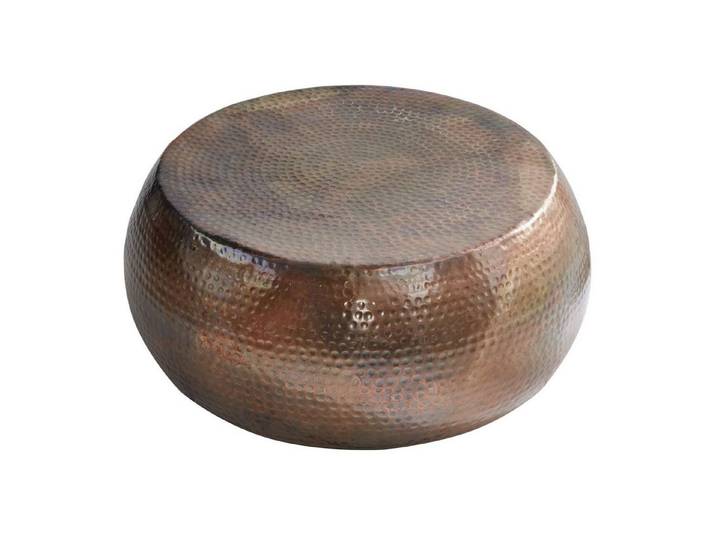 Licht-Erlebnisse Couchtisch LYRA, Handarbeit aus Metall in Kupfer 80 x 80 x 30 cm (LxBxH)