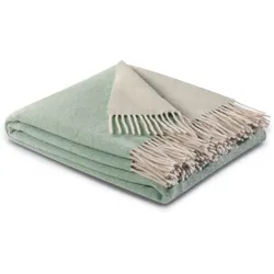 Biederlack Kuscheldecke Cashmere 150 x 200 cm Mischgewebe Salbei