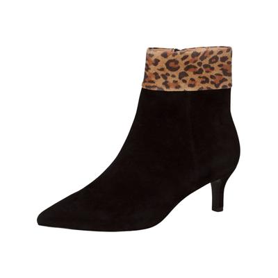 High-Heel-Stiefelette PETER KAISER "Peter Kaiser Stiefelette Leder", Damen, Gr. 39, schwarz, Leder, Schuhe