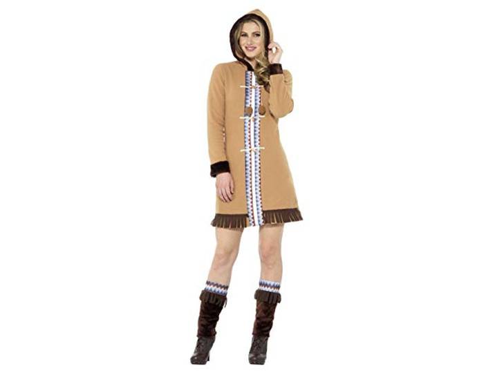 Smiffys Kostuum -2XL- Arctic Lady Bruin