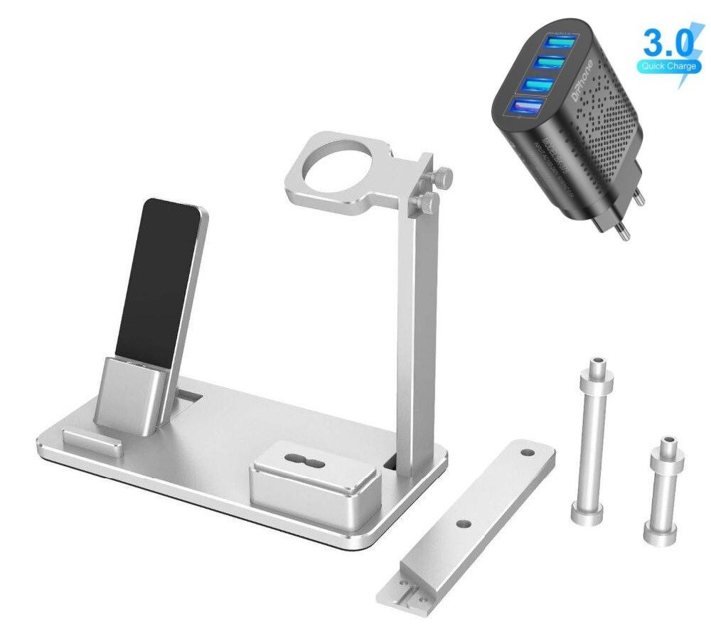 DrPhone 5-Serie Oplaadstation Houder voor Hoofdtelefoon, AirPods, iPad en Apple Watch