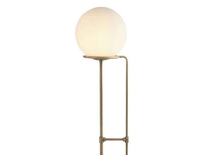 Searchlight Stehlampe Sphere, bronze / altmessing, für Wohn- / Esszimmer, Glas, Modern, Stehlampe