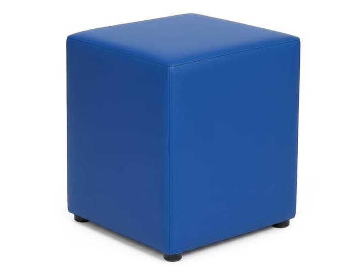 Kaikoon Sitzwürfel aus Kunstleder Blau 43 × 43 × 51 cm – Hocker für Event, Messe & Gastronomie