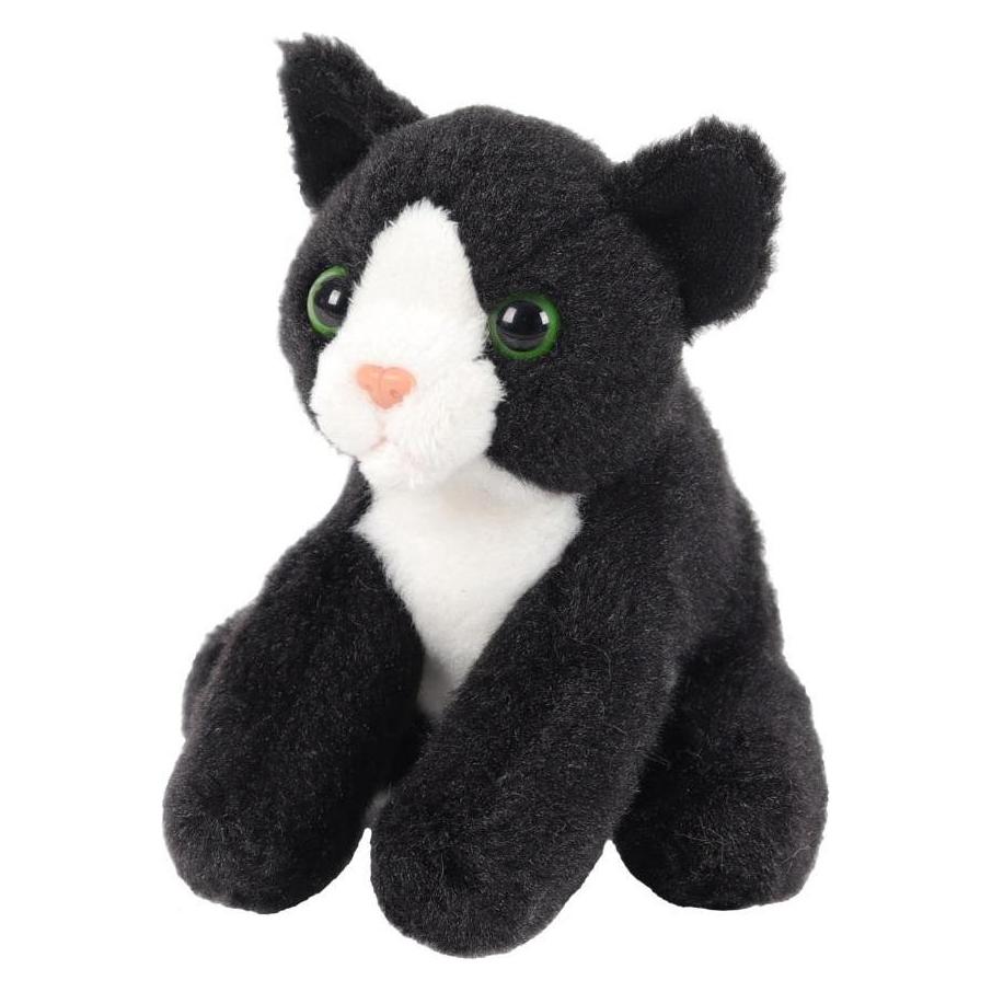 Beppe Seated cat mascot, black 13 cm (13 cm) (21106351)