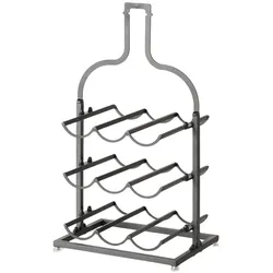 Weinregal BOTELLA (BHT 22,30x54,50x30,80 cm) - schwarz - BHT 22,30x54,50x30,80 cm