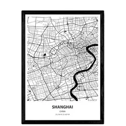 POSTER Shanghai - China A3 Rahmenlos