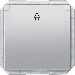 Siemens Schalterprogramm Einsatz Schutzkontakt-Steckdose Delta Aluminium (Metallic) 5UB1937 1 St.