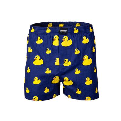 Webboxer HAPPY SHORTS "Web-Boxershorts 1er Pack", Herren, Gr. M, bunt (ente), Obermaterial: 100% Baumwolle CO., Unterhosen