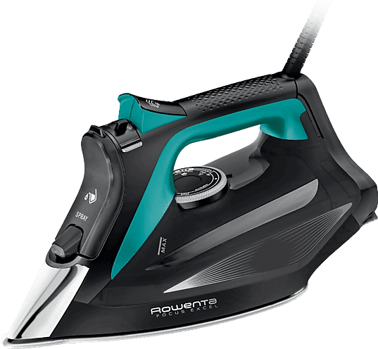 REACONDICIONADO Seminuevo Muy bueno Plancha de vapor - Rowenta Focus Excel DW5326D1, 2700W, 200g/min, 0.3L, Microsteam 400HD Laser, Antigoteo, Antical