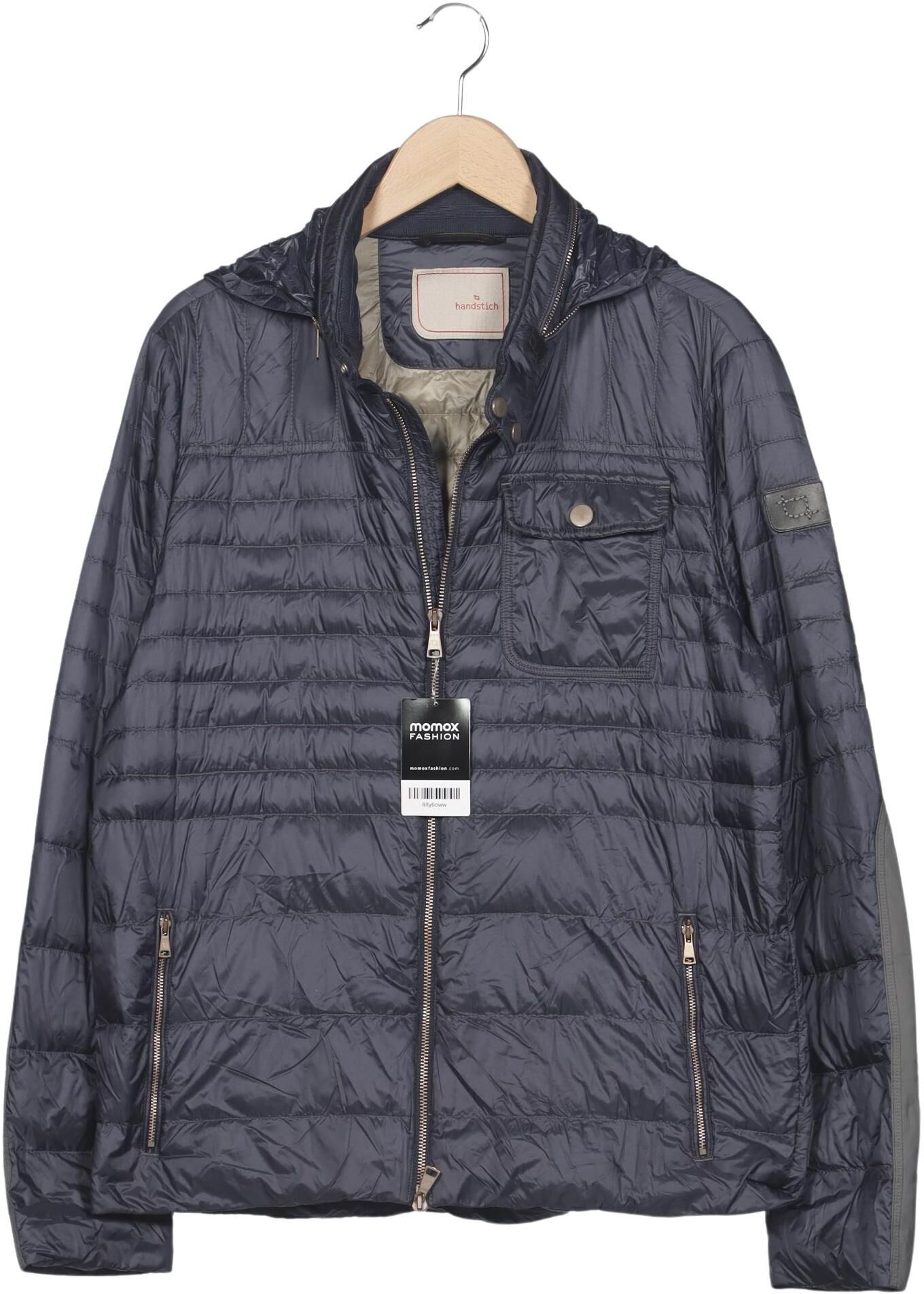 handstich Herren Jacke, Marineblau, Gr. EU 52, Synthetik / Daunen - Second Hand
