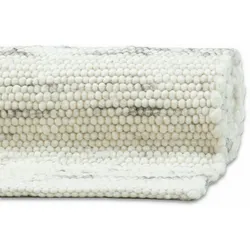 THEKO Handwebteppich Alm-Glück natur grau 60 x 90 cm