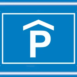 HB-Druck P Parkhaus Parkgarage Symbol Aufkleber A0 (841x1189mm)