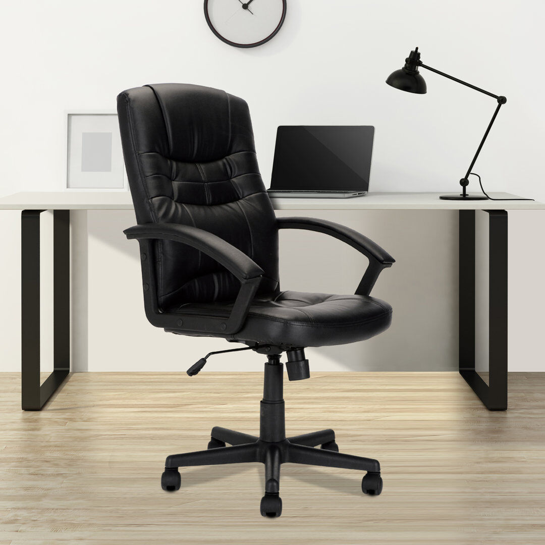 Wade Logan Managers Executive Chair Black 1,100cm H X 495cm W X 49cm D