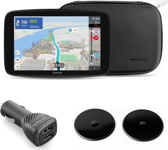 TomTom GO Camper Max 2e generatie GPS-navigatiesysteem met 7 inch scherm en wereldkaart