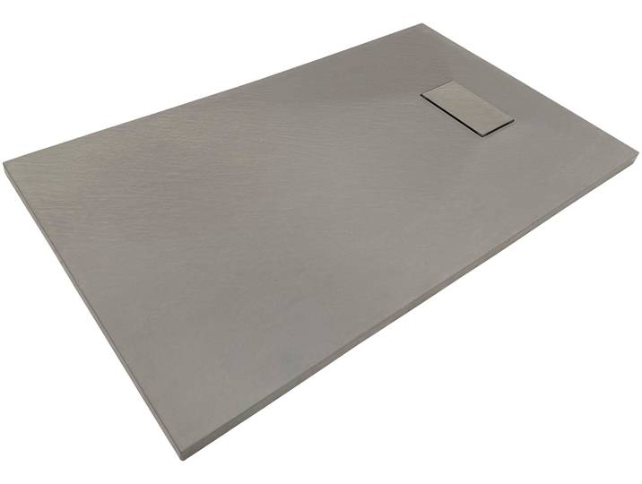 Duschwanne SANOTECHNIK SMC Brausetasse , grau, B:80cm H:120cm T:2,6cm, Duschwannen, Duschwanne, LxB: 120x80cm; schneidbar