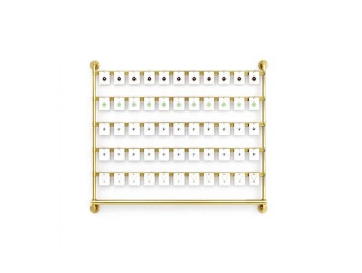 Ohrringhalter Wandmontage Schmuck- Und Kettenhalter 5 / 7 Ebenen Hänge-Organizer Präsentationsregal Mit Haken Metall-Display Für Ohrstecker, Creolen & Hängeohrringe