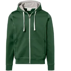 Kapuzen-Jacke Bonded 455 - XL - tanne/silber
