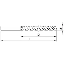 Titex, Bohrereinsatz, Spiralbohrer (4 mm)