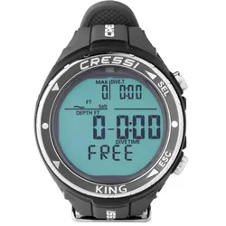 Cressi Apnoe Tauchcomputer King - Farbe: BLACK