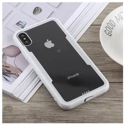 Schutzhülle für iPhone X Cover Case Panzer Hülle Tasche Transparent Weiß