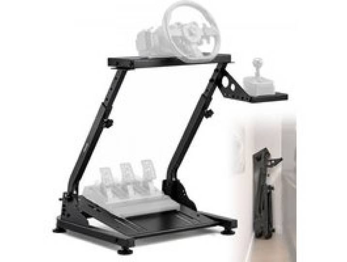 VEVOR Lenkradständer verstellbarer & faltbarer Simulatorständer für Logitech G29 G27 G920 G923, Thrustmaster T300RS T300GT T248 TS-PC TSXW Gaming Cockpit, Pedalsimulator nicht enthalten