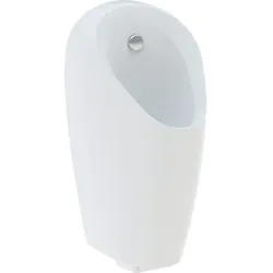 Urinal mit integrierter Steuerung Batteriebetrieb „Selva“, Zulauf von oben, ohne Zielobjekt in weiß alpin