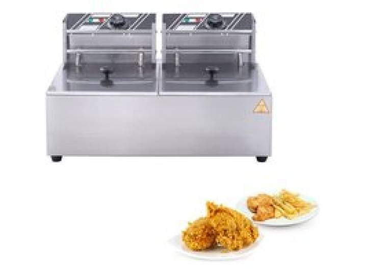 Friteuse Électrique - DUOKU - 24 L - 5000 W - Acier Inoxydable - Température 50-200 °C
