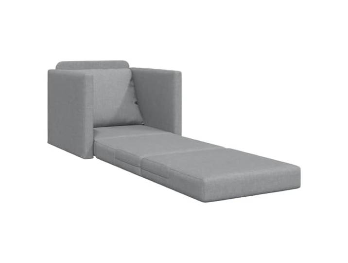 KTHLBRH Schlafsofa 60 cm hellgrau Stoff Gestell aus Metall und Sperrholz, abnehmbare Kissen mit Reißverschluss, schnelle Verarbeitung, 110 kg Tragkraft