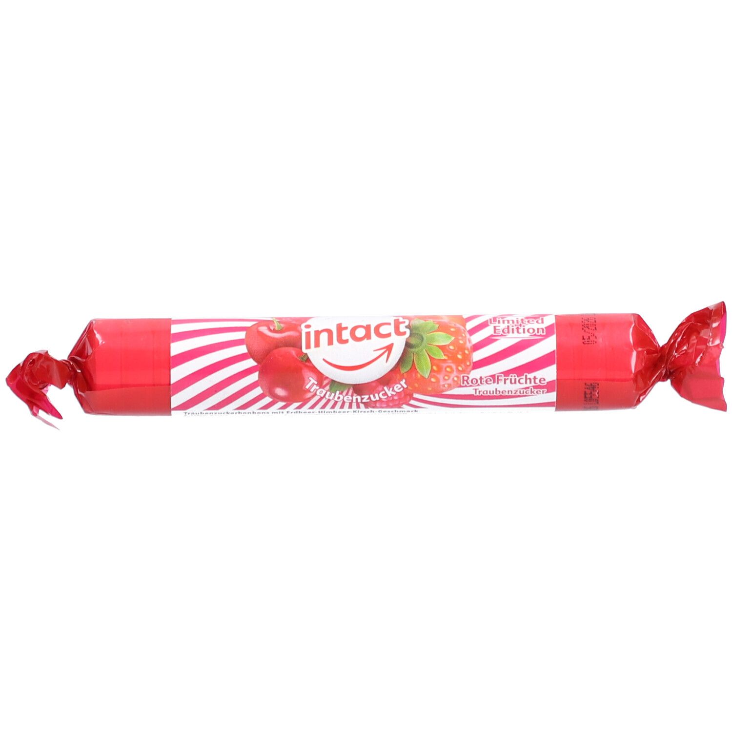 Intact Traubenzucker Rolle rote Früchte 40 g Bonbons