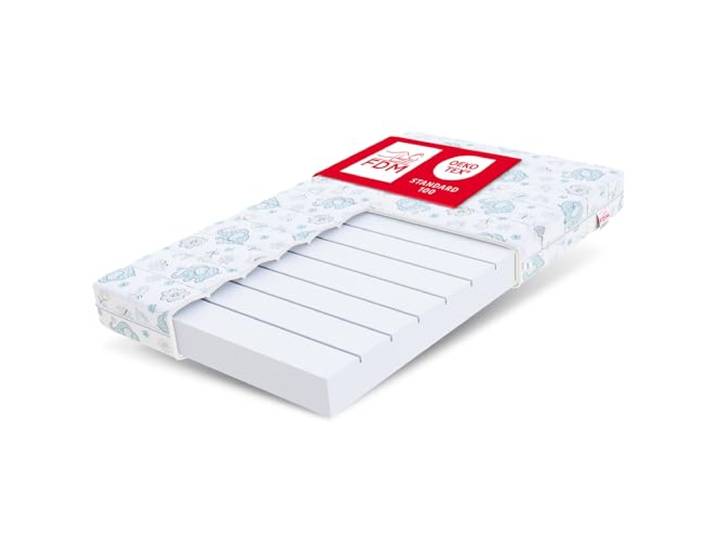 FDM Melody Kindermatratze 80x190 cm Kaltschaummatratze Höhe 10 cm Härtegrad H3 Öko-Tex Allergikergeeignet Bezug Waschbar Matratzenbezug Dumbo