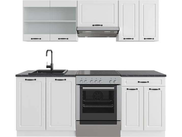 Cuisine Vicco R-Line Blanc campagne/blanc 200cm sans PT\, Model 36659