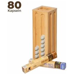 SanSiro Bambus Kapselhalter 80, Zubehör Kaffeemaschinen