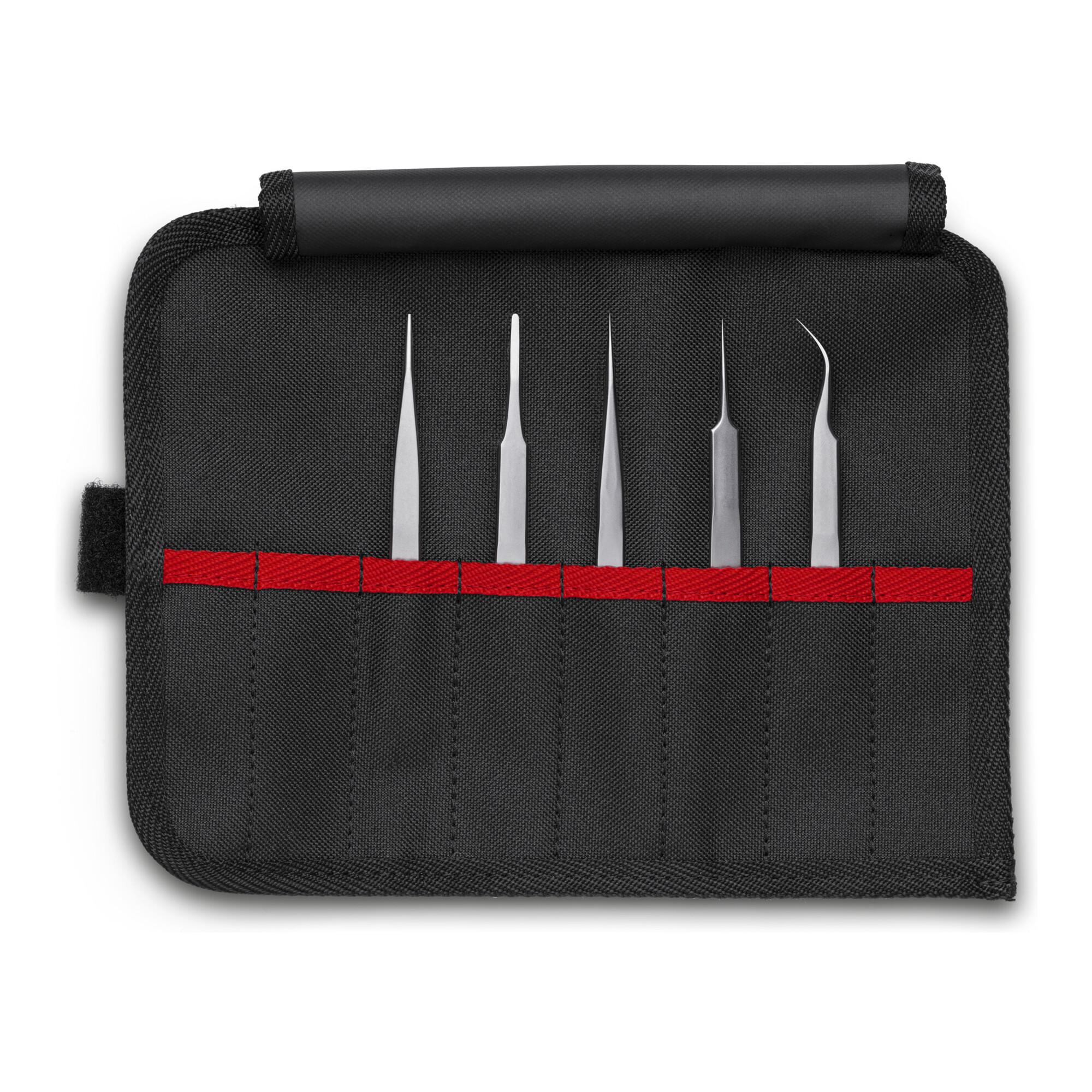 KNIPEX 92 00 02 Präzisionspinzetten-Set 5-teilig 90 mm)