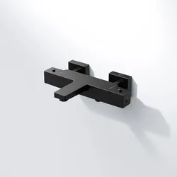 Steinberg Serie 342 Aufputzthermostat, für Badewannen, Ausladung 176mm, 3423100S, Farbe: Mattschwarz