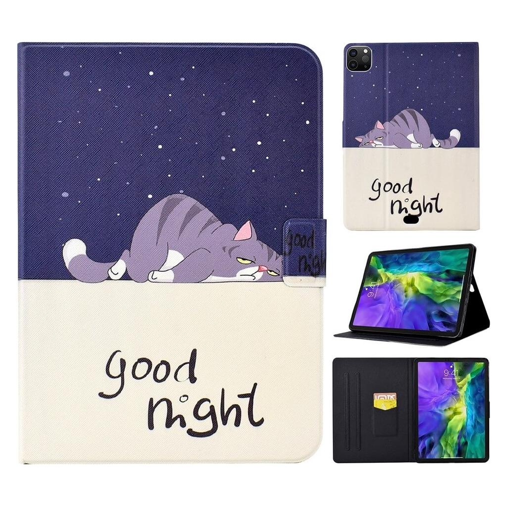 Cover-Discount iPad Air 11 / iPad Pro 11 - Stand Flip Case mit Kartenfächern - Cat (Apple iPad Air 11 2024, Apple iPad Air 11 2025, Apple iPad Air 11 2026, Apple iPad Pro 11 2018, Apple iPad Pro 11 2020, Apple iPad Pro 11 2021, Apple iPad Pro 11 2022) (78364537)