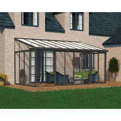 Palram - Canopia SanRemo Wintergarten, anthrazit in cm 546x295x310 (LxBxH)